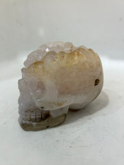 Mystery Mix Constellation Druzy Agate Skull – Celestial Crystal for Tarot, Intuition & Cosmic Energy