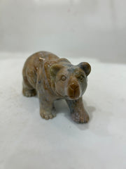 Handcrafted Agate Bear Sculpture