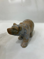 Handcrafted Agate Bear Sculpture