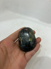 Hand-Carved Spectrolite Spider Sculpture