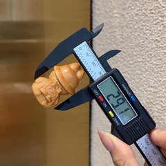 Labubu Handcrafted Wooden Figurine