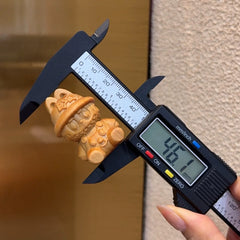 Labubu Handcrafted Wooden Figurine