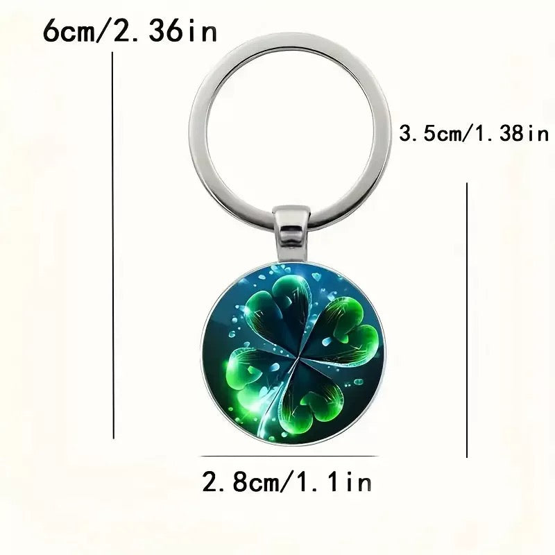 Lucky Clover Alloy Keychain&nbsp;