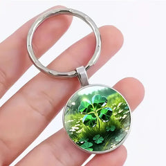 Lucky Clover Alloy Keychain