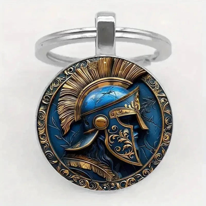 Ancient Greek Warrior Alloy Keychain&nbsp;