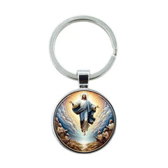 Ascension of Jesus Alloy Keychain – Inspirational Religious Art
