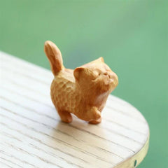 Cat Figurine – Minimalist Animal Sculpture