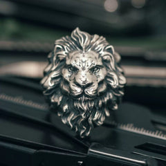Lion Head Alloy Ring – Bold &amp; Fierce Statement Jewelry for Men