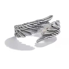 Angel &amp; Demon Wings Couple Rings – Adjustable Alloy Matching Bands