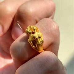 Adam and Eve Artistic Alloy Ring