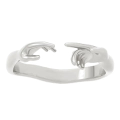Adam’s Creation Hand Ring – Artistic Alloy Adjustable Statement Jewelry