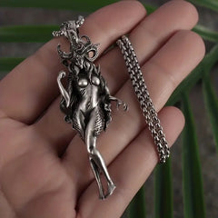 Dark Enchantress Demon Goddess Pendant Necklace