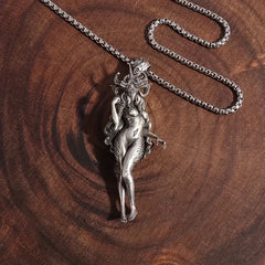 Dark Enchantress Demon Goddess Pendant Necklace