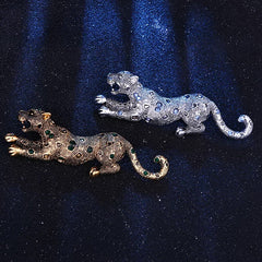 Vintage Alloy Leopard Brooch