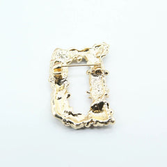 &nbsp;Vintage Rhinestone &amp; Pearl Monogram Pin