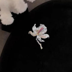 Orchid Flower Brooch – Luxury Floral Pin