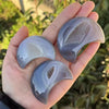 Natural Agate Star and Moon-Shaped Crystals – Celestial Elegance and Spiritual Energy